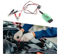 MuchLuckystar Auto OBD Power Cable Memory Saver Battery Connector Clip Digital Voltage Display 12V Blue