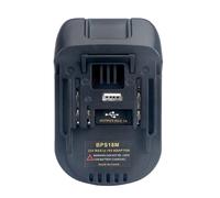 MuchLuckystar BPS18M Battery Adapter for Porter Cable 20V to 18V BL1830 BL1840, Lithium for ION Converter with USB Port, Black
