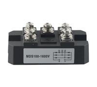 MuchLuckystar Bridge Rectifier Module, MDS-100A 1600V 5 Terminals 3-Phase Diode Module for AC/DC Conversion Power Supply Industrial Equipment
