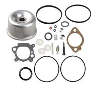 MuchLuckystar Carburetor Float Bowl Repair Kit, Aluminum Engine for carb Replacement for 498260 492495 796611, Fit 3.5-5HP Max Industrial Plus Series
