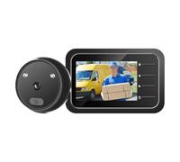 MuchLuckystar Digital Door Viewer with 2.4" LCD Screen, 120° Wide Angle Cat Eye Peephole Camera, Night & Motion Detection for Home Security, Black