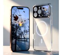 MuchLuckystar for iPhone 16PM Smart Photo Rear Projection Phone Case, Magnetic Smart Kits for TPU & Silicone Touch screen Built-in 3.7V/115mAh for battery 18.5 * 10 * 3CM(Transparent)