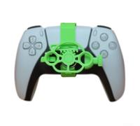 MuchLuckystar For Mini Racing Wheel, Compact 3D Printed Game Steering Controller for PS5 for PS4 Fun Dynamic Gameplay Simulation Driving Accessory(green)
