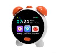 MuchLuckystar for Smart AI Alarm Clock for Kids featuring Sleep Sound Machine & RGB Lights - Educational Story Teller for Toddlers Dual USB Port Bedside 12cm