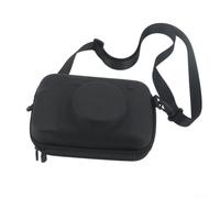 MuchLuckystar Hard Carrying Case for Instax Wide 400 Camera - Retro PU Leather Protective Bag with Shoulder Strap & Mesh Pocket for Travel Storage - Black 21.5x11.5x15.5cm(Black)