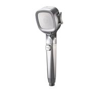 MuchLuckystar High Pressure Shower Head with 4 Modes, On/Off Button & Built-in Filter, Removable Anti-Clog Nozzle, Heat Resistant ABS, White