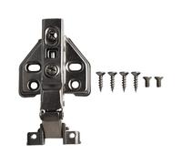 MuchLuckystar Hydraulic Glass Door Hinge for Aluminum Frame, Mute Buffer Damping Fixed Hinge, Cold-Rolled Steel with Integrated Oil Cylinder, Black