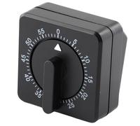 MuchLuckystar Mechanical Kitchen Timer 60 Minute Countdown with Loud Alarm, Manual Wind Up Cooking Baking Study Tool, No Battery Required, Black