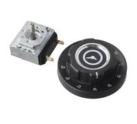 MuchLuckystar Mechanical Microwave Oven Timer Switch Knob with, 30/60/90/120 Min for DIAL, AC 250V 16A for Rice Cooker Pressure Cooker Oven, Silver Black