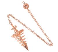 MuchLuckystar Metal Dowsing Pendulum, Spiral Cone Exploration Rod for Spiritual Divination, Brass Pendulum for Treasure Hunting, Pendant