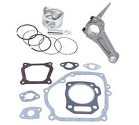 MuchLuckystar Piston Kit with Connecting Rod Pin Rings and Full Gasket Set Compatible with for honda for gx200 6.5HP Engine Replacement Parts Silver
