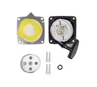 MuchLuckystar Pull Plate for starter kit for Brush Cutters and Lawn Mowers, Metal and Plastic for recoil Assembly with Fuel Pipe, 7-Piece Repair Set, Black and Silver