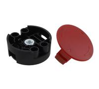 MuchLuckystar Replacement Spool Cover and Cutting Head for Bosch for afs 23-37, Red Cap F016F04841 with Black Head F016F04839, Plastic Grass Trimmer Parts