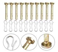 MuchLuckystar Shear Pins for Craftsman Snow Blower, 10-Pack Replacement Shear Bolts with Cotter Pins, Heavy Duty Metal Kit for Winter