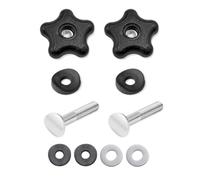 MuchLuckystar Stainless Steel Lawn Mower Handle Bolt Set with Rubber Washers, Hex Head Fasteners Kit Compatible with for toro Mowers and Snow Blowers, 4-Pack