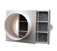 MuchLuckystar Washable Duct Air Filter for PVC and PE Pipes, Reusable Sponge Net with Pull-Out Design, 110mm/160mm Ventilation Filtration