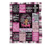 MUCHNEE Christian Gifts for Women Men, Religious Gifts Throw Blanket, Jesus Faith Blanket, Bible Verse Gifts for Women Her, Scripture Gift for Birthday, Inspirational Quotes Prayer Gifts