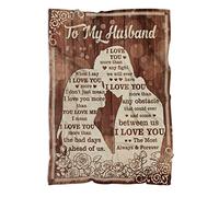 MUCHNEE Couple's Fleece Blankets - Romantic Gifts for Him & Her, Valentines Day, Husband & Wife