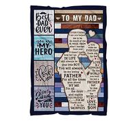 MUCHNEE Dad's Fleece Blanket - Ultra-Soft Throw for Sofa, Couch, Travel & Gifting - Father's Day, Birthday, or Any Occasion
