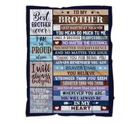 MUCHNEE Gifts for Brothers, to My Brother Throw Blanket 50''x60'', Brother Gifts from Sister, Christmas Birthday Present for Adult