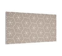 MuchoWow© Acoustic Panels 160x80 cm Noise Cancelling Wall Panel Soundproof Treatment Sound Proofing For Walls House Decor Felt Boards Beige - Brown - Patterned - Stripes