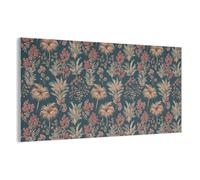 MuchoWow© Acoustic Panels 160x80 cm Noise Cancelling Wall Panel Soundproof Treatment Sound Proofing For Walls House Decor Felt Boards Botanical - Pattern - Blue