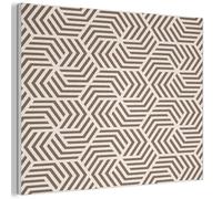 MuchoWow© Acoustic Panels 40x30 cm Noise Cancelling Wall Panel Soundproof Treatment Sound Proofing For Walls House Decor Felt Boards Beige - Brown - Patterned - Stripes