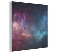 MuchoWow© Acoustic Panels 60x60 cm Noise Cancelling Wall Panel Soundproof Treatment Sound Proofing For Walls House Decor Felt Boards Starry Sky - Neon - Space - Gaming