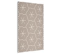 MuchoWow© Acoustic Panels 80x120 cm Noise Cancelling Wall Panel Soundproof Treatment Sound Proofing For Walls House Decor Felt Boards Beige - Brown - Patterned - Stripes