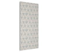 MuchoWow© Acoustic Panels 80x160 cm Noise Cancelling Wall Panel Soundproof Treatment Sound Proofing For Walls House Decor Felt Boards Pattern - Triangle - Blue - Gray