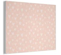 MuchoWow© Acoustic Wall Panels 100x70 cm Soundproof Noise Cancelling Room Treatment Felt Boards For Walls Sound Proofing Panel Accessories Heart - Pattern - Coral