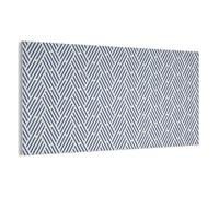 MuchoWow© Acoustic Wall Panels 160x80 cm Soundproof Noise Cancelling Room Treatment Felt Boards For Walls Sound Proofing Panel Accessories Cream - Blue - Stripes - Patterned