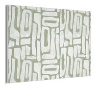 MuchoWow© Acoustic Wall Panels 60x40 cm Noise Cancelling Sound Proof Decorative Panel For Decoration Soundproof Treatment Felt Boards Green - White - Winding