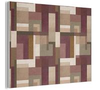 MuchoWow© Acoustic Wall Panels 70x50 cm Noise Cancelling Sound Proof Decorative Panel For Decoration Soundproof Treatment Felt Boards Modern - Geometry - Colorful