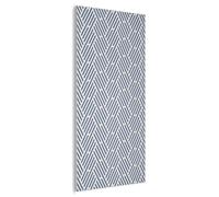 MuchoWow© Acoustic Wall Panels 80x160 cm Soundproof Noise Cancelling Room Treatment Felt Boards For Walls Sound Proofing Panel Accessories Cream - Blue - Stripes - Patterned
