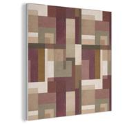 MuchoWow© Acoustic Wall Panels 80x80 cm Noise Cancelling Sound Proof Decorative Panel For Decoration Soundproof Treatment Felt Boards Modern - Geometry - Colorful