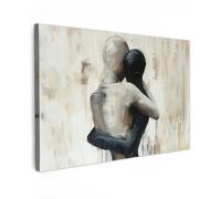 MuchoWow© Canvas Wall Art 24"x16" / 60x40 cm Decor Hanging Pictures for Living Room Canvus Artwork Deco Walls Abstract - Art - People - Beige