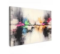 MuchoWow© Canvas Wall Art 24"x16" / 60x40 cm Home Decor Paintings for Living Room Decorations Gifts Hallway Abstract - Color Burst - Landscape