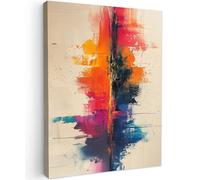 MuchoWow© Canvas Wall Art 24"x31" / 60x80 cm Decor Paintings Print framed on Canvas Pictures for Hallway Watercolour - Art - Modern