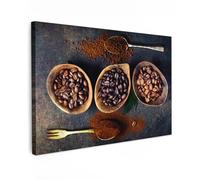 MuchoWow© Canvas Wall Art 47"x31" / 120x80 cm Decor Hanging Pictures for Living Room Canvus Artwork Deco Walls Coffee - Coffee beans - Brown - Kitchen