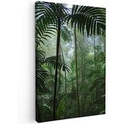 MuchoWow© Canvas Wall Art Work 16"x24" / 40x60 cm Room Decor Painting Wallfillers Picture Decoration Prints Rainforest - Tropical - Jungle - Trees - Plants
