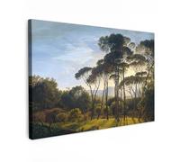 MuchoWow© Canvas Wall Art Work 47"x31" / 120x80 cm Room Decor Painting Wallfillers Picture Decoration Prints Italian landscape with umbrella pines - Art - Old masters