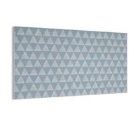 MuchoWow© Decorative Wall Panels Acoustic 160x80 cm Noise And Sound Absorbing Soundproofing Proofing Panel Room Treatment Soundproof Felt Boards Triangle - Blue - Pattern - Stripes