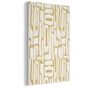 MuchoWow© Decorative Wall Panels Acoustic 40x60 cm Noise And Sound Absorbing Soundproofing Proofing Panel Room Treatment Soundproof Felt Boards Sand color - White - Pattern