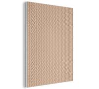 MuchoWow© Decorative Wall Panels Acoustic 50x70 cm Noise And Sound Absorbing Soundproofing Proofing Panel Room Treatment Soundproof Felt Boards Plaid - Pattern - Leaf shape - Brown