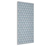MuchoWow© Decorative Wall Panels Acoustic 80x160 cm Noise And Sound Absorbing Soundproofing Proofing Panel Room Treatment Soundproof Felt Boards Triangle - Blue - Pattern - Stripes