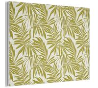 MuchoWow© Decorative Wall Panels Acoustic Noise And Sound Absorbing | 100x70 cm - Soundproofing Proofing Panel Room Treatment Soundproof Felt Boards Palm leaf - Pattern - Green
