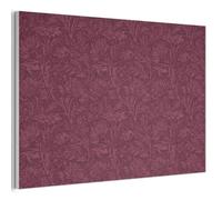MuchoWow© Decorative Wall Panels Acoustic Noise And Sound Absorbing | 90x60 cm - Soundproofing Proofing Panel Room Treatment Soundproof Felt Boards Leaves - Pattern - Purple
