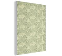 MuchoWow© Felt Boards For Walls 30x40 cm Acoustic Room Treatment Wall Panels Sound Decorative Panel Accessories Soundproof Noise Absorbing Palm forest - Tropical - Green