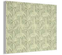 MuchoWow© Felt Boards For Walls 40x30 cm Acoustic Room Treatment Wall Panels Sound Decorative Panel Accessories Soundproof Noise Absorbing Palm forest - Tropical - Green